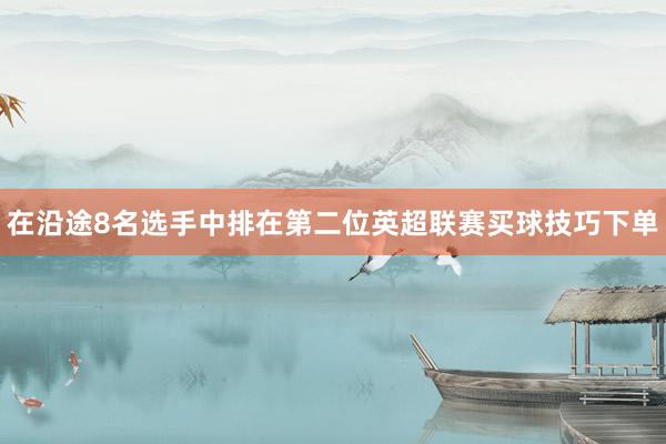 在沿途8名选手中排在第二位英超联赛买球技巧下单